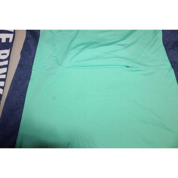 Women PINK Victoria's Secret Ultimate Thumbholes 1/4 Zip Pullover Medium Green - Picture 9 of 10